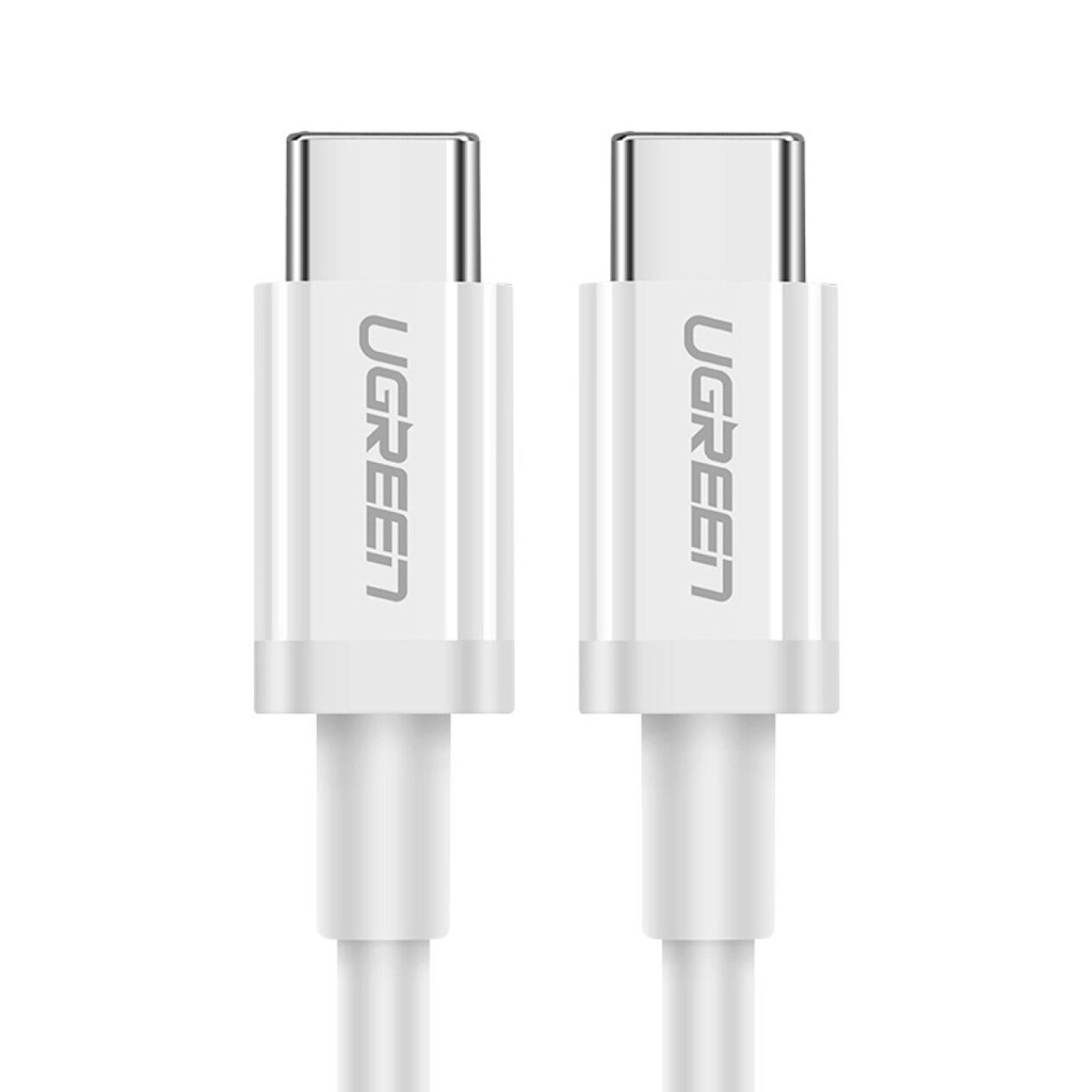 Cáp sạc nhanh USB-C sang USB-C, dòng 3A kết nối sạc và truyền dữ liệu, hỗ trợ sạc QC3.0 dài từ 0.5-2m UGREEN US264