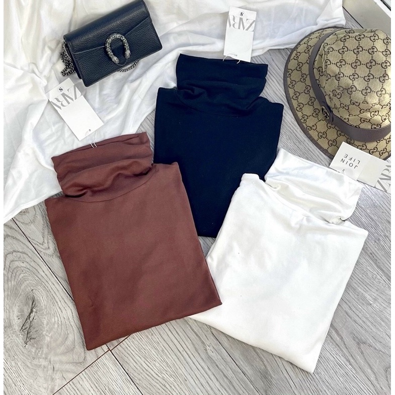 [FREESHIP - HÀNG LOẠI 1] SET COMBO 3 ÁO ZIP CỔ LỌ ZR DÀI TAY NỮ ĐẸP