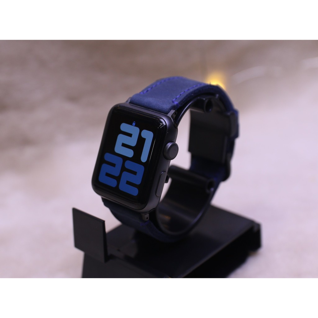 Dây đeo thay thế Apple Watch 1,2,3,4,5,6 Xanh Navy handmade