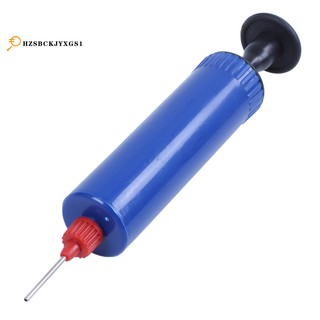 Dụng cụ bơm hơi bóng đá kèm kim màu xanh dương