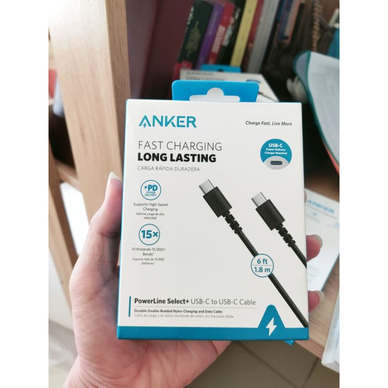 [Chính hãng] Cáp sạc nhanhType C to Type C Anker Powerline Select+ 60w 1.8m - A8033 laptop macbook ipad samsung S/note