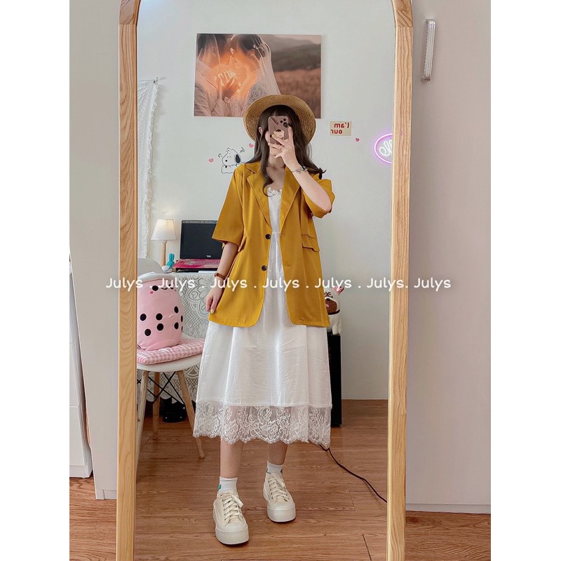 Áo blazer 1 lớp tay lỡ (ảnh thật shop chụp kèm video) | BigBuy360 - bigbuy360.vn