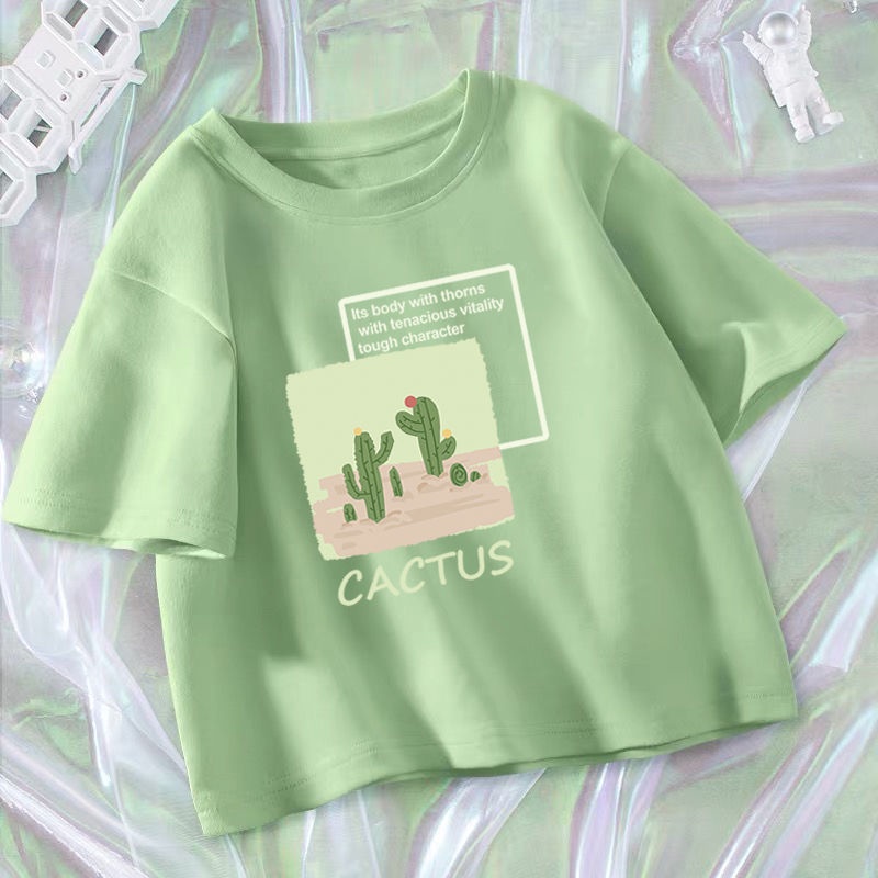 Áo Thun Cotton Tay Ngắn Thiết Kế Mới Mùa Hè 2022 Cho Nữ