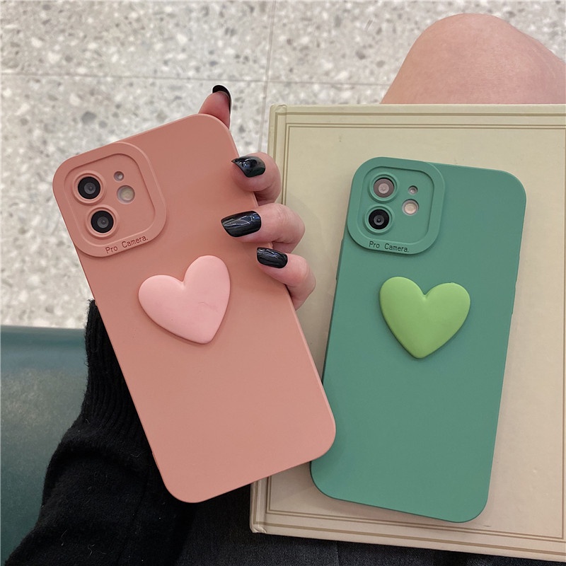 Ốp Điện Thoại Chống Sốc In Hình Trái Tim Cho iphone 15 pro max 14 / 13 / 12 / 11 pro max xs xr xsmax 7plus 8plus