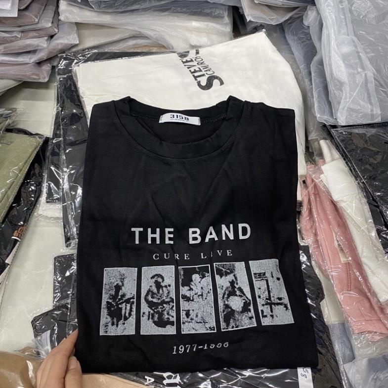 Áo Thun Tay Lỡ Form Rộng 3158 - Phông Nam Nữ Cotton Oversize - T shirt The Band Unisex