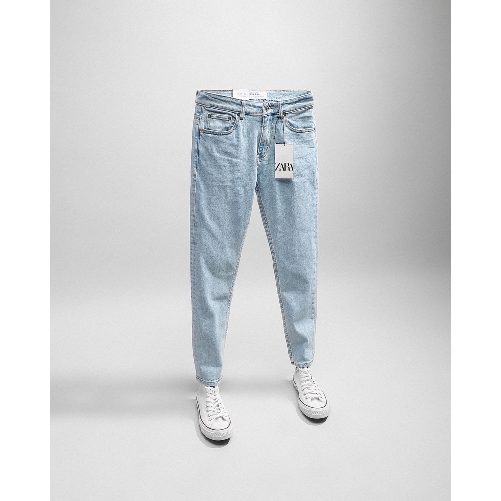 Quần Jean Nam Zara xanh nhạt (Form Slimfit,chất vải co dãn,ống quần 15-18cm,hàng VNXK)-210507 | BigBuy360 - bigbuy360.vn