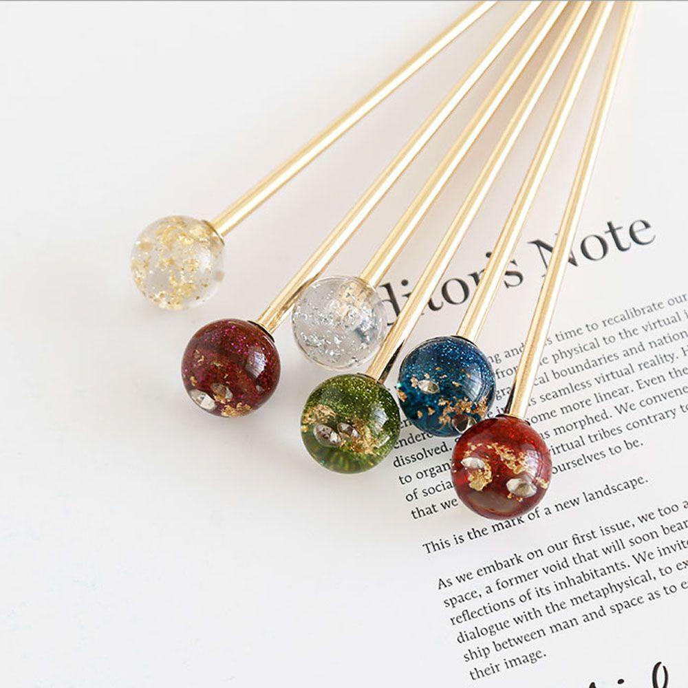 MXGOODS Kẹp Tóc Đính Lá Nhôm Hình Bầu Trời Đầy Sao Cho Nữ