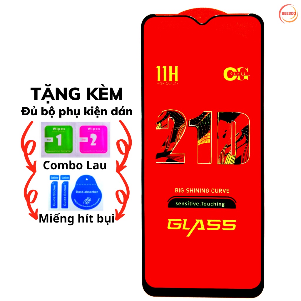Cường lực Redmi A1 10C 10A - Full màn hình 111D 21D - Độ cứng 10H giúp bảo vệ tốt cho màn hình điện thoại rơi vỡ
