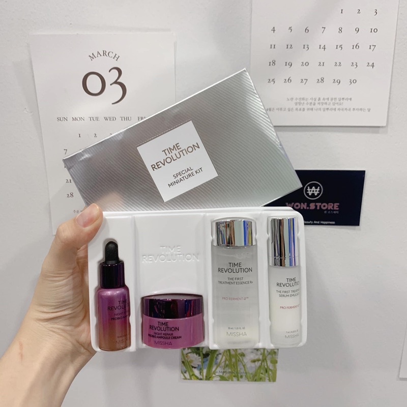 Set Dưỡng Da Mini Missha Time Revolution Special Miniature Kit