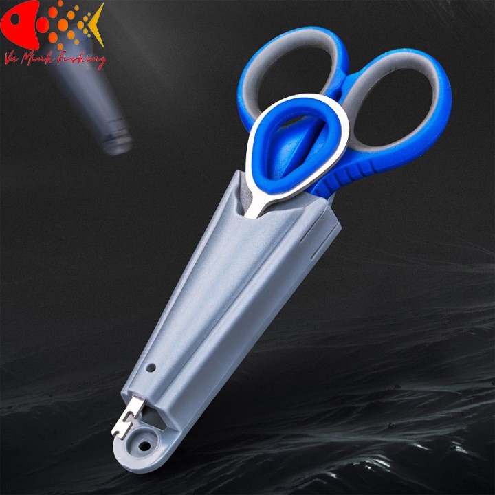 Kéo Cắt Thẻo + Gỡ Lưỡi Câu Cá Có Thể Gắn Thùng Câu Đài Vô Cùng Tiện Lợi