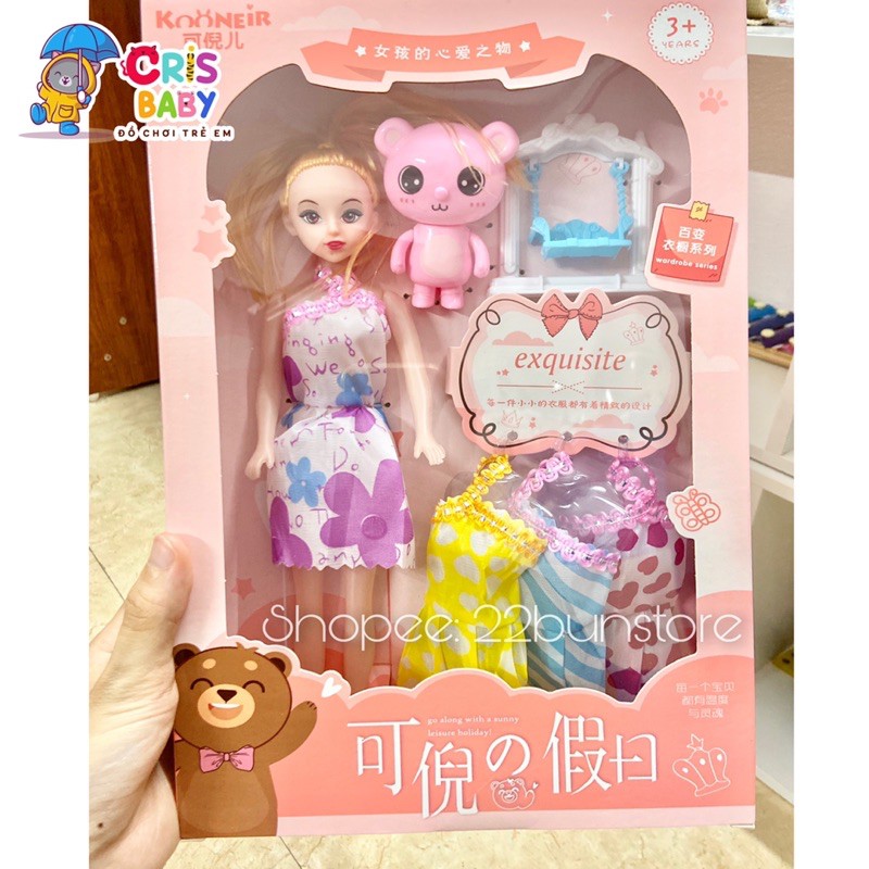 ĐỒ CHƠI HỘP BÚP BÊ BARBIE CAO CẤP CỠ LỚN KÈM PHỤ KIỆN CHO BÉ GÁI