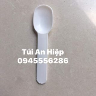 Thìa sữa chua trắng đẹp| Disposable, small plastic spoons