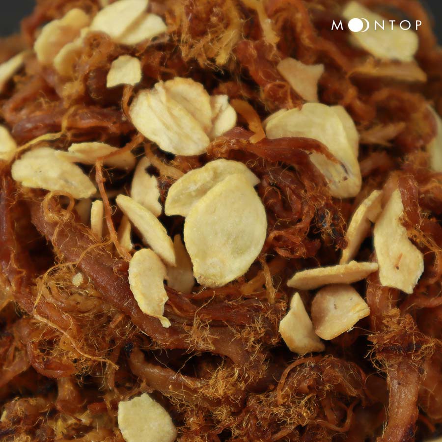 KHÔ HEO CHÁY TỎI THỢ SĂN - Hảo hạng loại 1 - Thịt khô homemade Moontop - Chất từng miếng thịt! | BigBuy360 - bigbuy360.vn