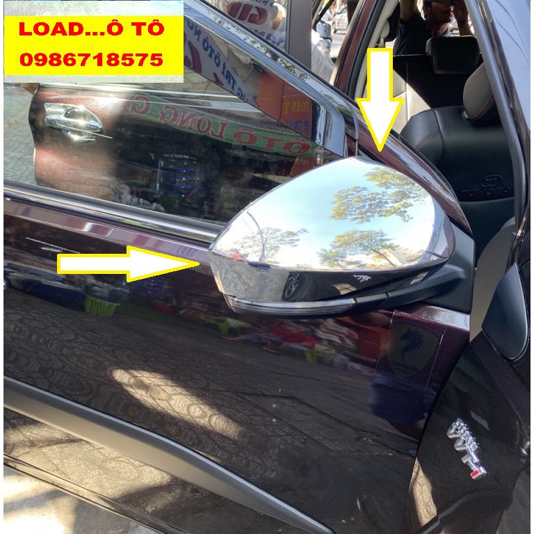 Bộ Ốp Gương Chiếu Hậu Toyota Rush 2022-2018 Mạ Crom