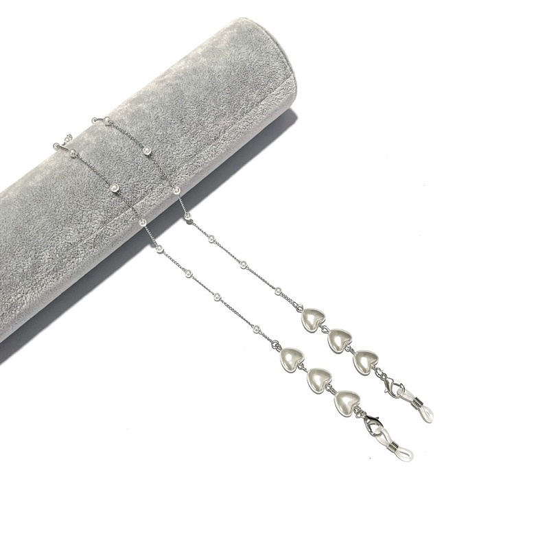 Dây đeo khẩu trang đính ngọc trai giả chống thất lạc cho nữ
