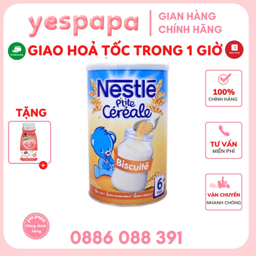 Bột lắc pha sữa Nestle Pháp hộp 400g cho bé từ 6 tháng date mới
