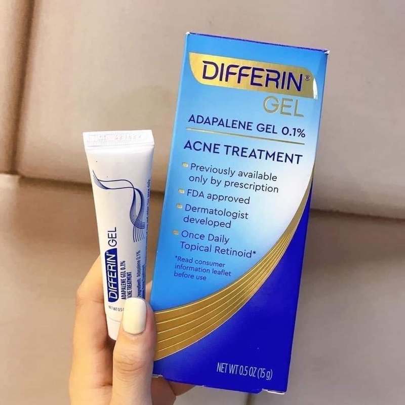 Gel Chấm Mụn Differin Adapalene 0.1% Gel Bản Mỹ