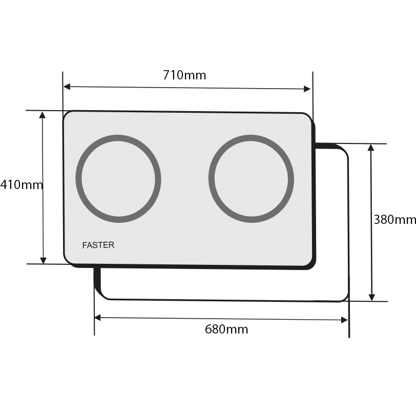 Bếp từ đôi Faster FS-668HI