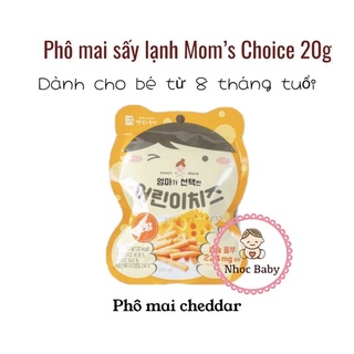 Mom’s Choice | Phô mai sấy lạnh hình que cho bé từ 8 tháng tuổi 20g