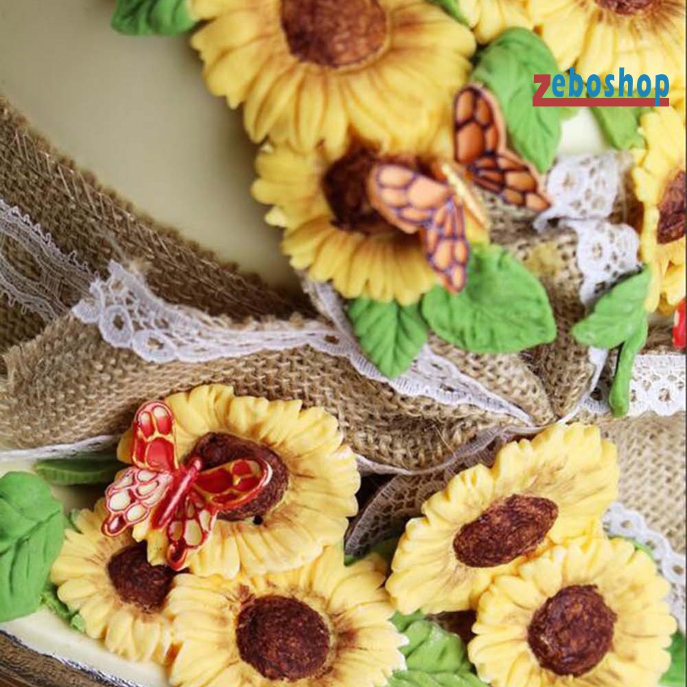 Khuôn Silicone Tạo Hình Hoa Hướng Dương Làm Bánh Kẹo DIY
