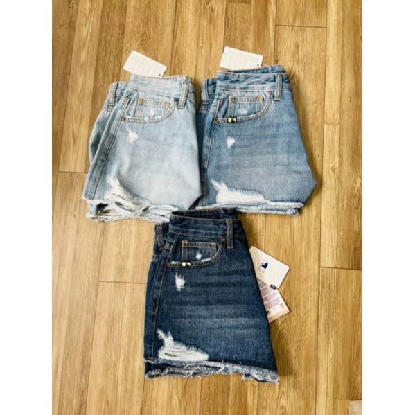 Quần short jean nữ