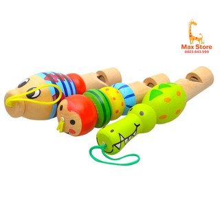 Đồ Chơi Còi Gỗ Tập Thổi Cho Bé