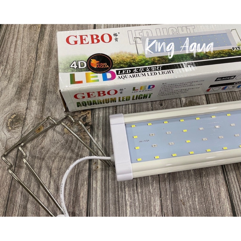 Đèn led siêu sáng 3 chế độ màu- Gebo 4D dành cho hồ thủy sinh