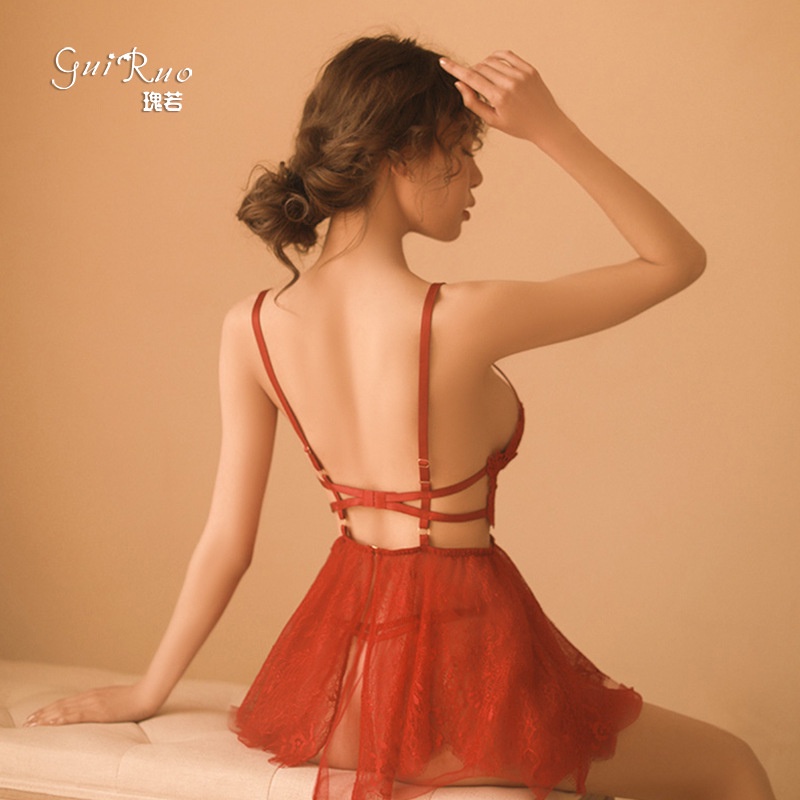 Váy Ngủ Sexy Gợi Cảm Hai Dây Cao Cấp MS1379 [CWEAR.SEXY_ĐỒ NGỦ &amp; NỘI Y CAO CẤP]