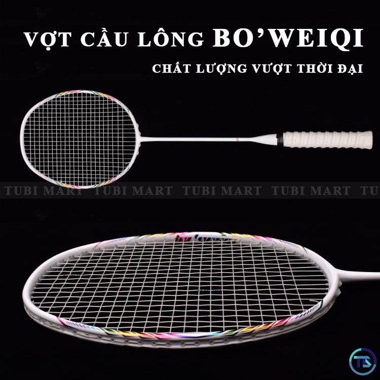 Bộ Vợt Cầu Lông Boweiqi Chính Hãng – Vợt Cầu Lông 100% Khung Carbon Siêu Bền, Siêu Nhẹ KÈM PHỤ KIỆN – TB07