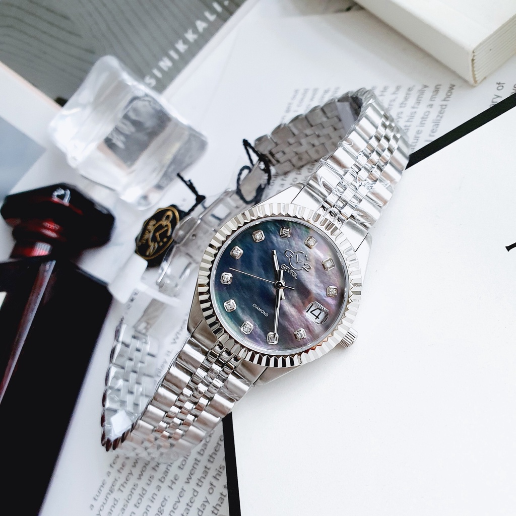 Đồng hồ nữ dây thép GV2 Gevril 12407 Naples