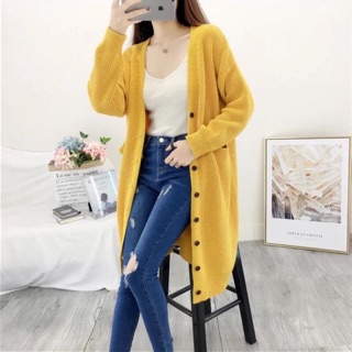 Áo khoác len dáng dài Xinh hàng chuẩn tag mạc