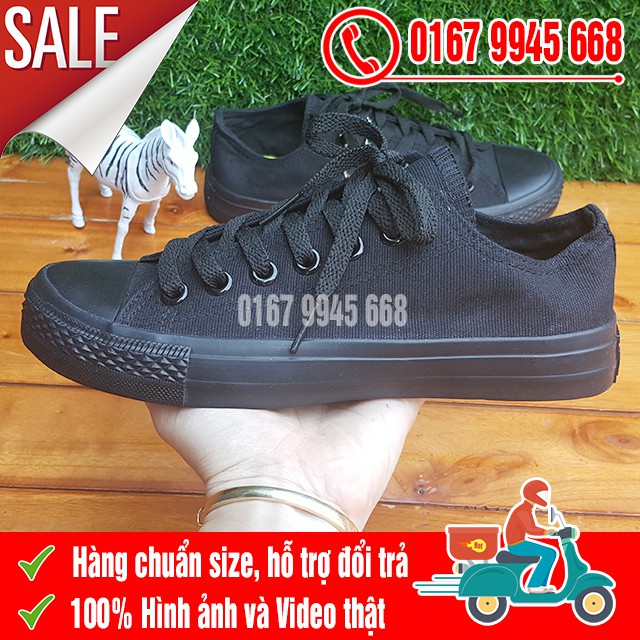 [SALE SỐC] Giày CV Đen Full Cổ Thấp