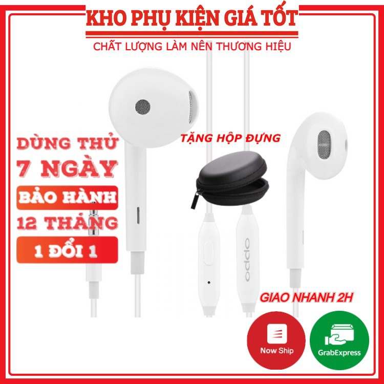 Tai nghe Oppo ZIN chính hãng F11 jack cắm 3.5mm tặng kèm hộp đựng, bảo hành 12 tháng