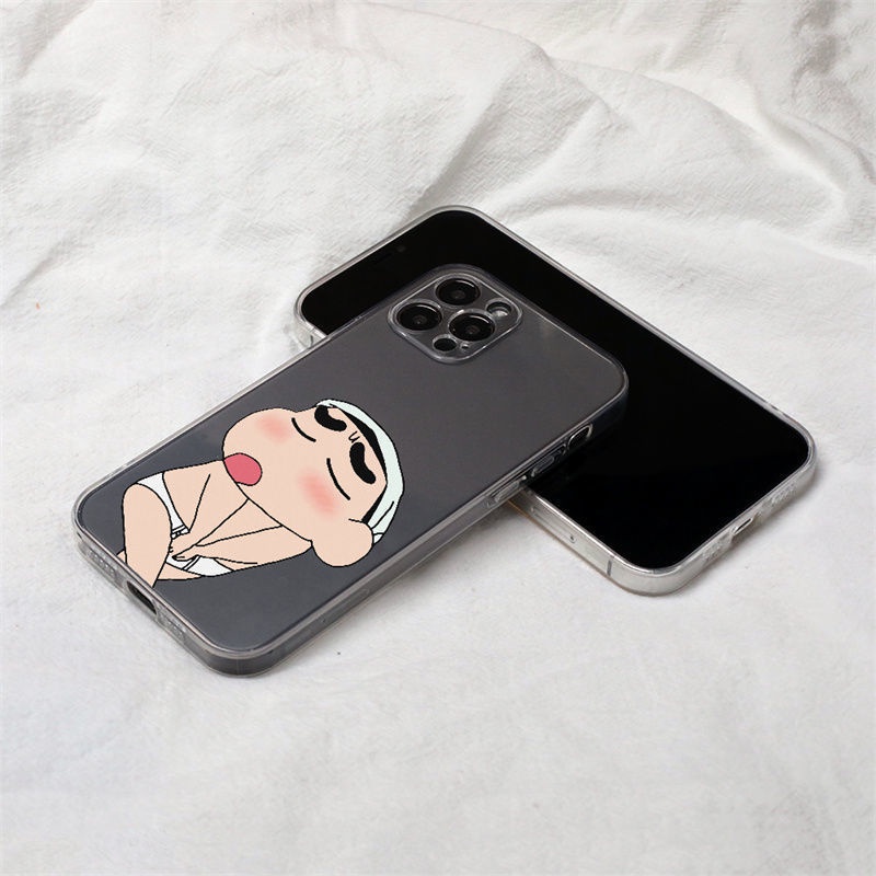 Ốp Điện Thoại Chống Sốc In Hình Cậu Bé Bút Chì Shin-Chan Cho Iphone 13 Pro 11 Pro Max Xr 6s 7 8 Plus 12 Mini 14 Pro Xs Max