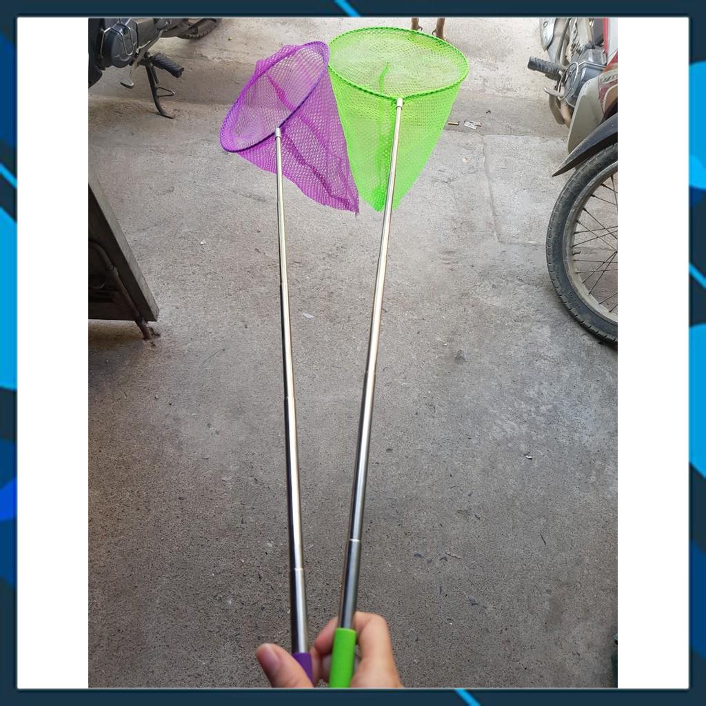 [Chất Lượng] Vợt Bắt Cá Cảnh Kéo Dài 110cm - Chuôi Bọc Nhựa