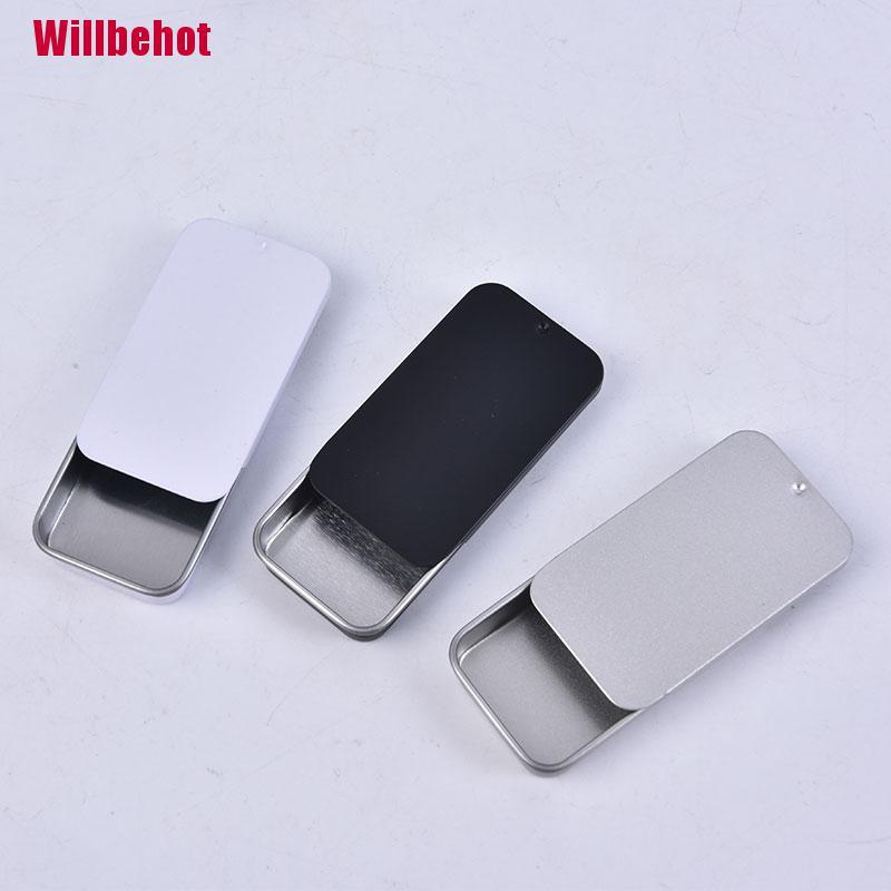 Hộp sắt mini có nắp trượt đa năng tiện lợi