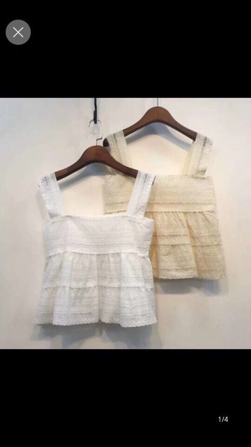 Áo 2 dây ren lưới siêu bánh bèo Quảng Châu | BigBuy360 - bigbuy360.vn