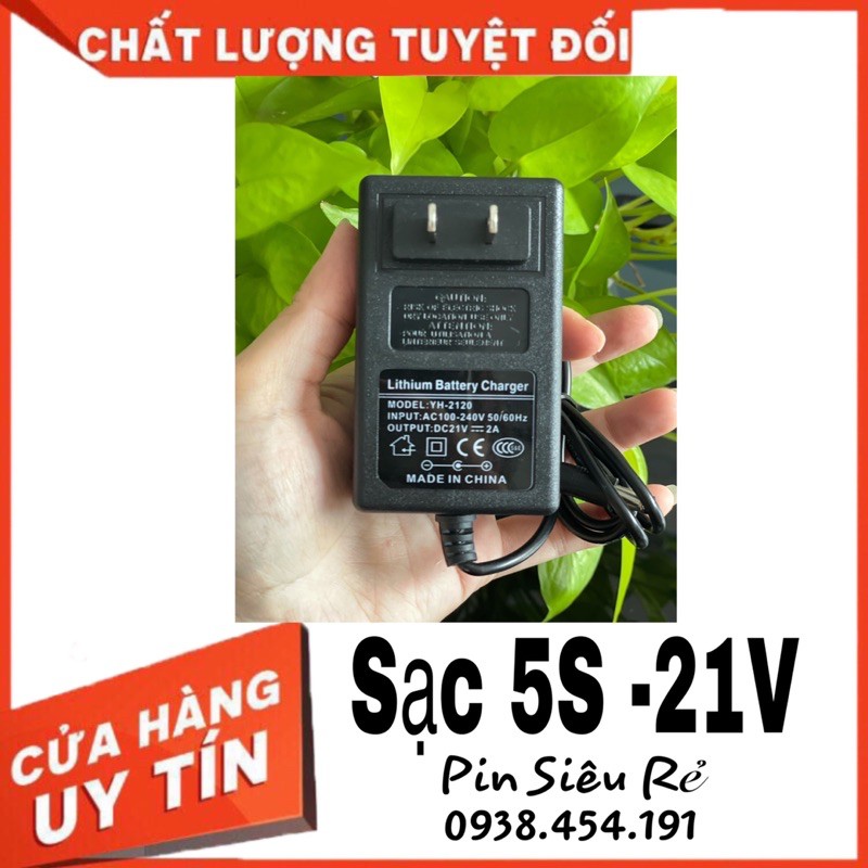 Sạc 5s 21v 2A hàng new,chuyên sạc pin Lion , có đèn báo sạc