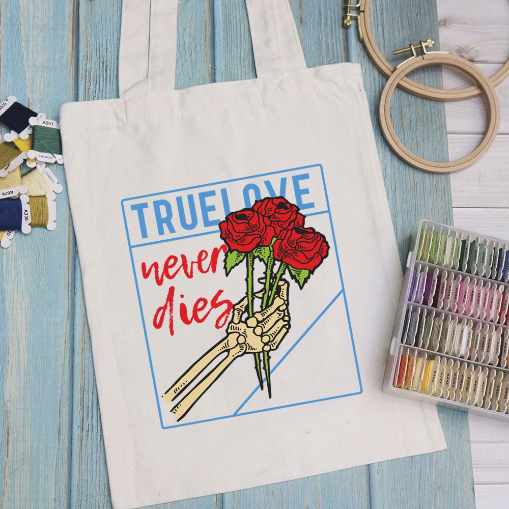 Túi vải túi Tote TEESWORK ART - Mẫu 4 vải canvas dày đẹp cho nữ có khóa miệng đi học đi chơi. In hình theo yêu cầu