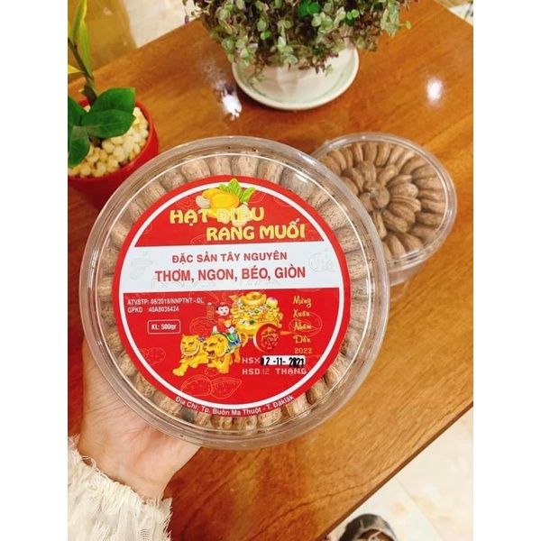 HẠT ĐIỀU RANG MUỐI XẾP HOA ĐĂK LĂK 500GR