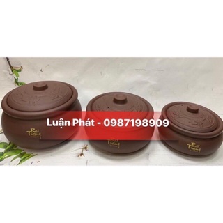 Nồi kho cá đất nung bát tràng đủ 4 size miệng 16/18/20/23cm