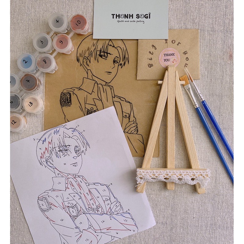 [SGGKIT] GLASS PAINTING KIT line art vẽ theo yêu cầu