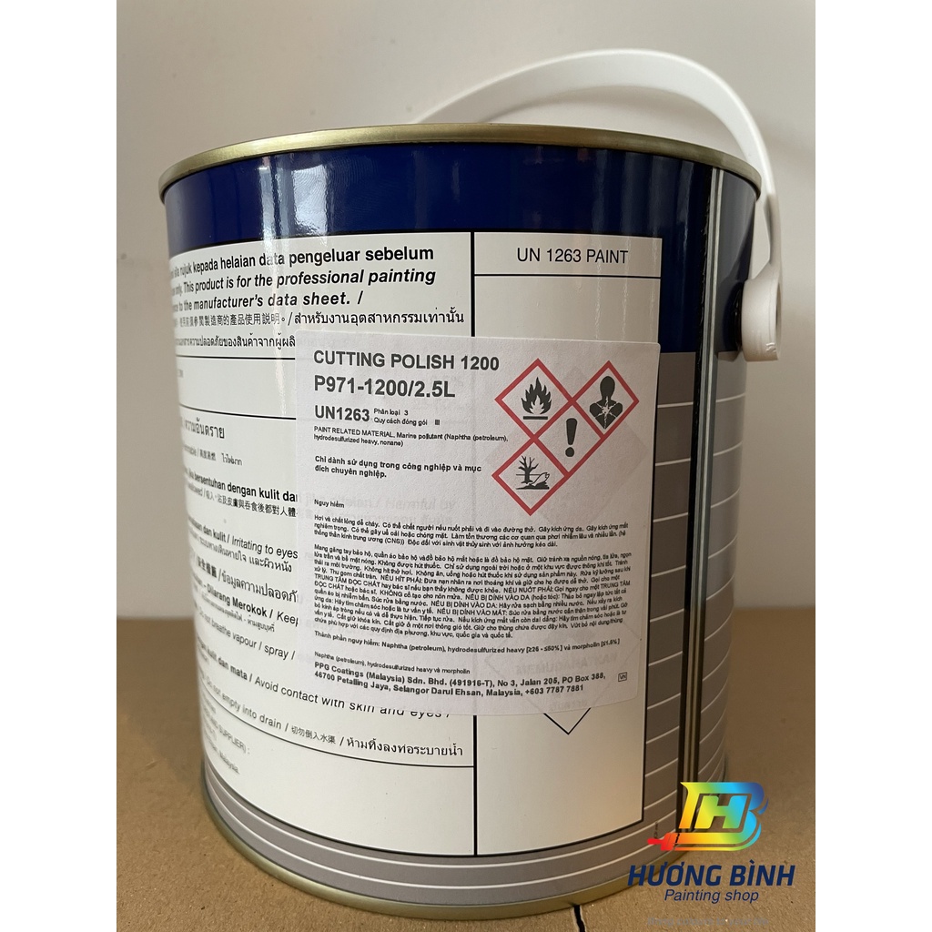 [Thùng 2,5kg] AUTOCOLOR P971 - 1200 - Bát phá đánh bóng bước 2 (đánh bóng, xoá vết xước)