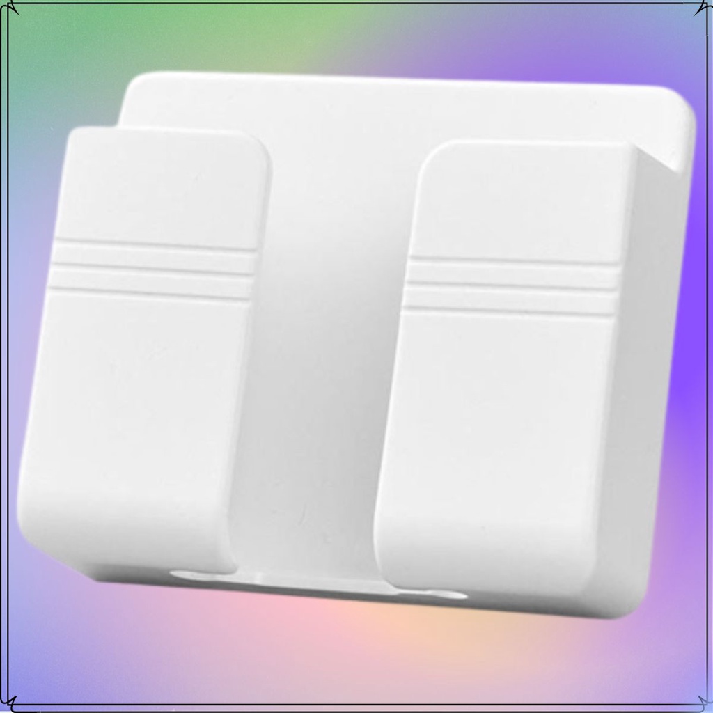 Kệ Gắn Tường Để Điện Thoại Khi Sạc - Có Khe Hở Tiện Lợi, Để đồ dùng, Remote – Miếng Dán Cực Chắc