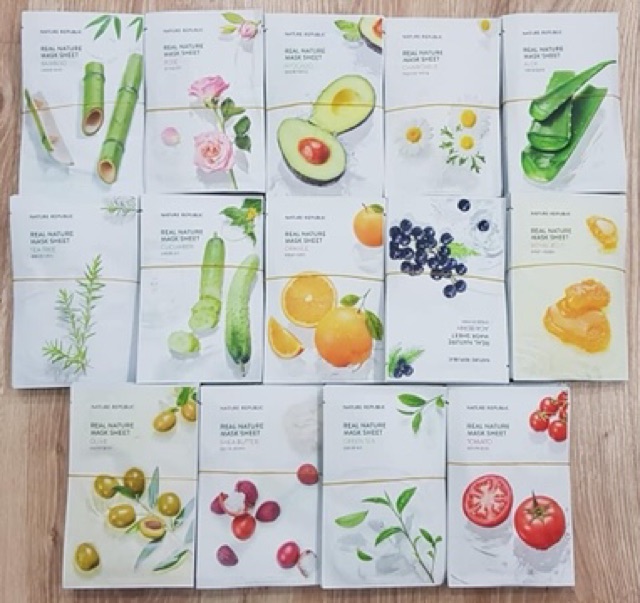 ( Sẵn ) Mặt nạ giấy Nature Republic Real Nature Mask Sheet | Thế Giới Skin Care