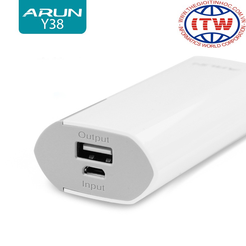 Pin dự phòng Arun 5600-Y38 5600mAh (Trắng)