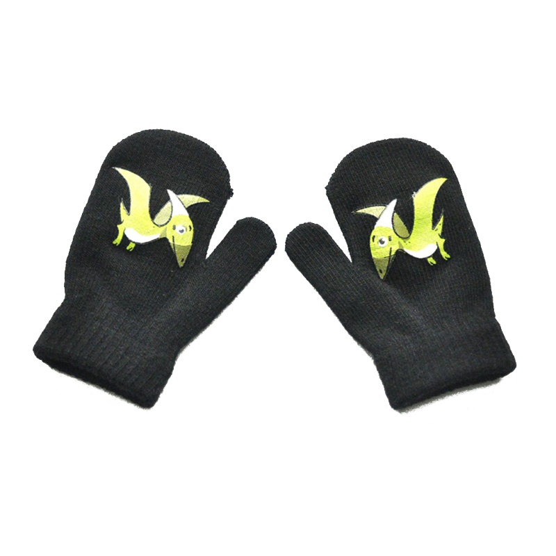 Găng Tay Len Họa Tiết Bông Tuyết Giữ Ấm Bảo Vệ Toàn Diện Cho Bé 1-4 Tuổi