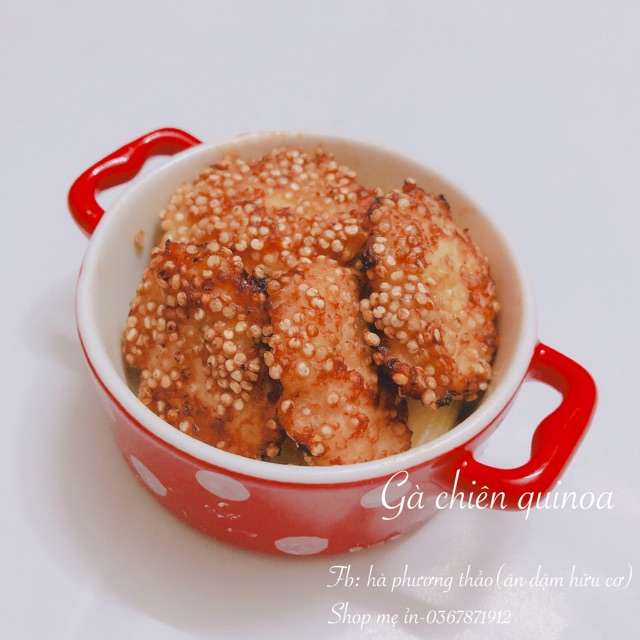 Bát sứ ăn dặm hình nồi có quai chấm bi