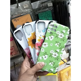 Samsung Galaxy A12 Ốp lưng điện thoại nhựa bóng chống sốc hình bông hoa siêu đẹp nhiều kiểu khác nhau
