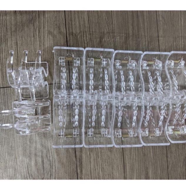 Set 12c kẹp tóc nhựa càng cua 3 răng 5 răng tiện dụng cho nữ